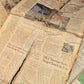 Vintage Coffee Dyed Tea Stained Paper - Aged Scrapbooking Collage Material