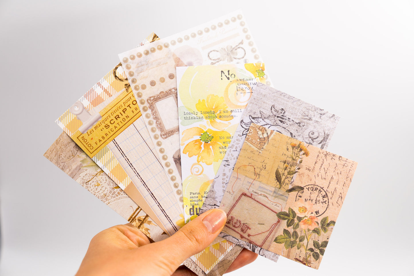 Vintage Summer Botanical Ephemera Pack - Junk Journal Kit