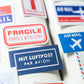 Vintage Airmail Stickers - Happy Mail Scrapbooking Pack
