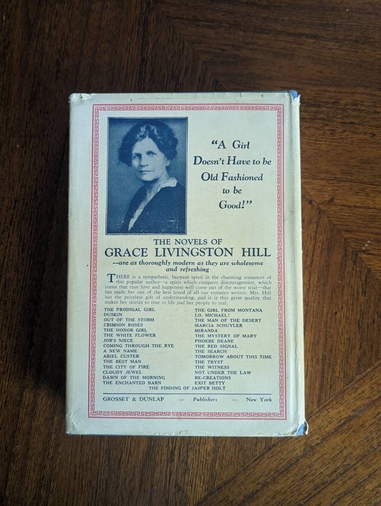 Grace Livingston Hill - Duskin 1929  Vintage Hardcover Novel Rare Literature