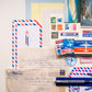 Vintage Airmail Writing Kit - Ephemera Pack for Letter Writing