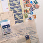Vintage Airmail Writing Kit - Ephemera Pack for Letter Writing
