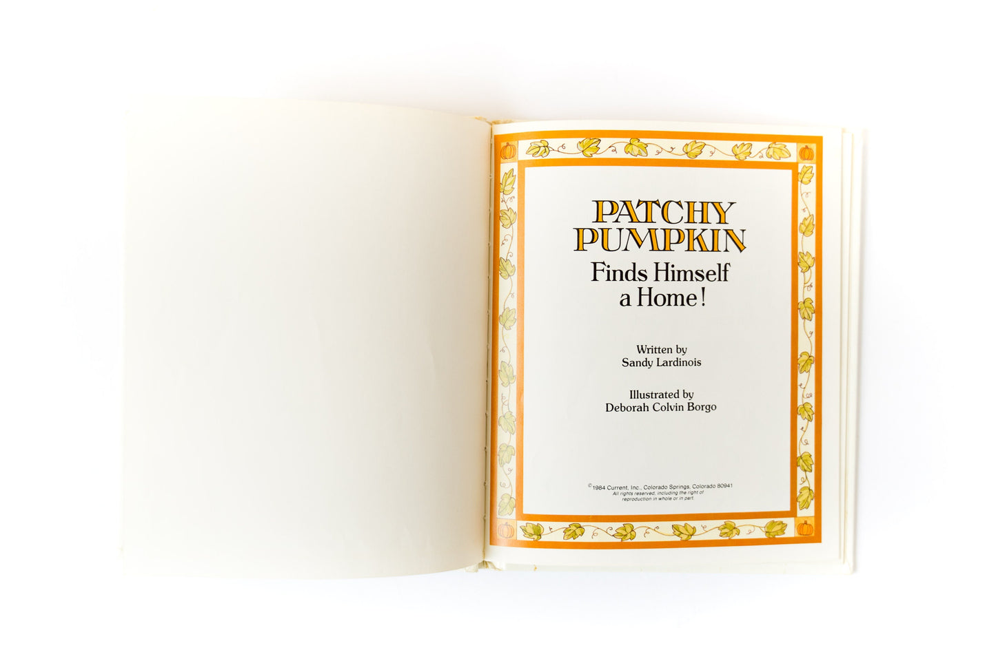 Patchy Pumpkin Finds Himself a Home - Vintage Childrens Picture Book