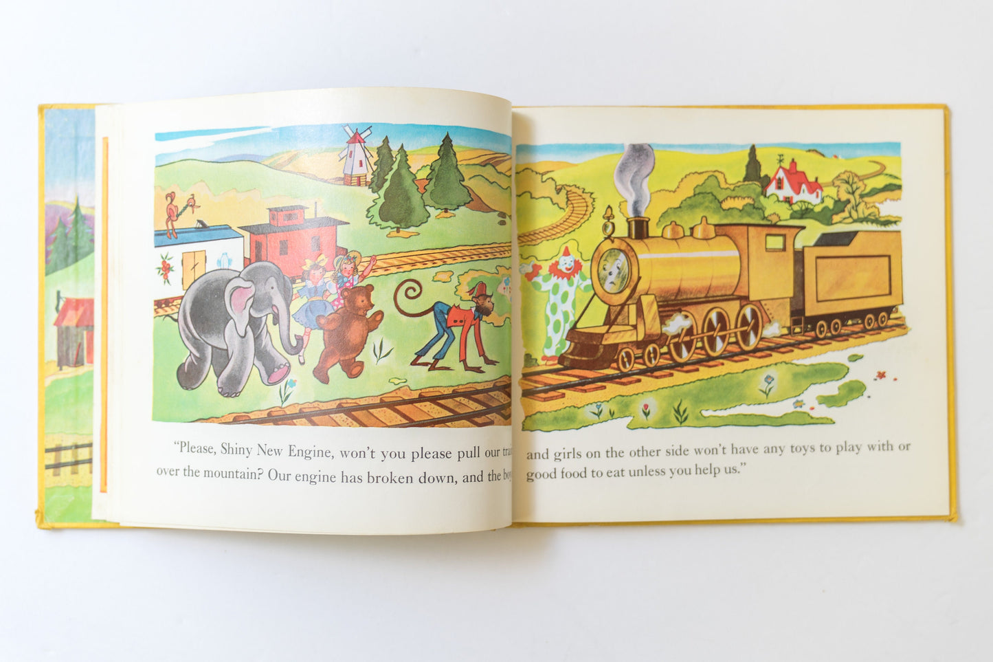 Vintage Childrens Book - The Little Engine That Could by Watty Piper Classic Hardcover Picture Book