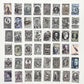 White Vintage-Inspired Reproduction Stamps – Unique Designs for Journaling & Crafts
