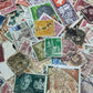 Vintage Worldwide Cancelled Postage Stamp Collection - Ephemera for Junk Journals