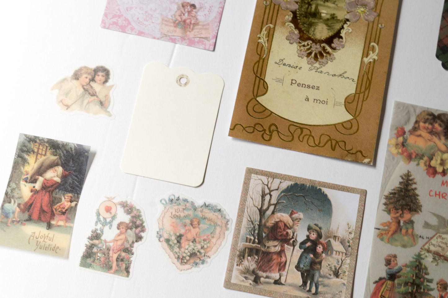 Victorian Angelic Ephemera Pack - Valentines Day Journal Kit Love  Romance Die Cuts