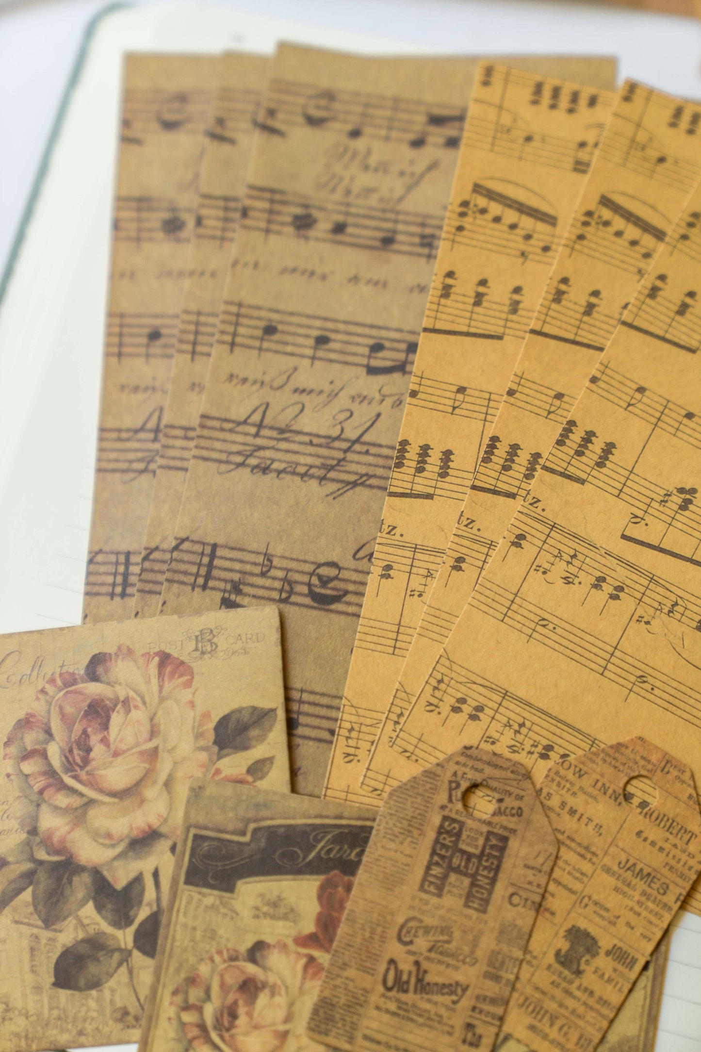 Vintage Flower Ephemera Pack - 40 pcs Botanical Collage  Junk Journal Kit