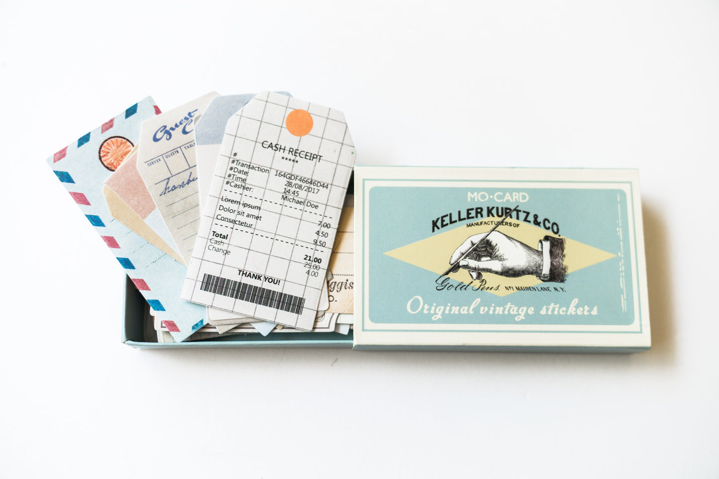 Vintage Happy Mail Stickers - Scrapbooking Junk Journal  Stationery Pack