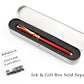 Luxury Fountain Pen - Refillable Calligraphy Tool in Red and Gold