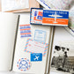Vintage Airmail Stickers - Happy Mail Scrapbooking Pack