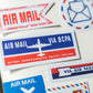 Vintage Airmail Stickers - Happy Mail Scrapbooking Pack