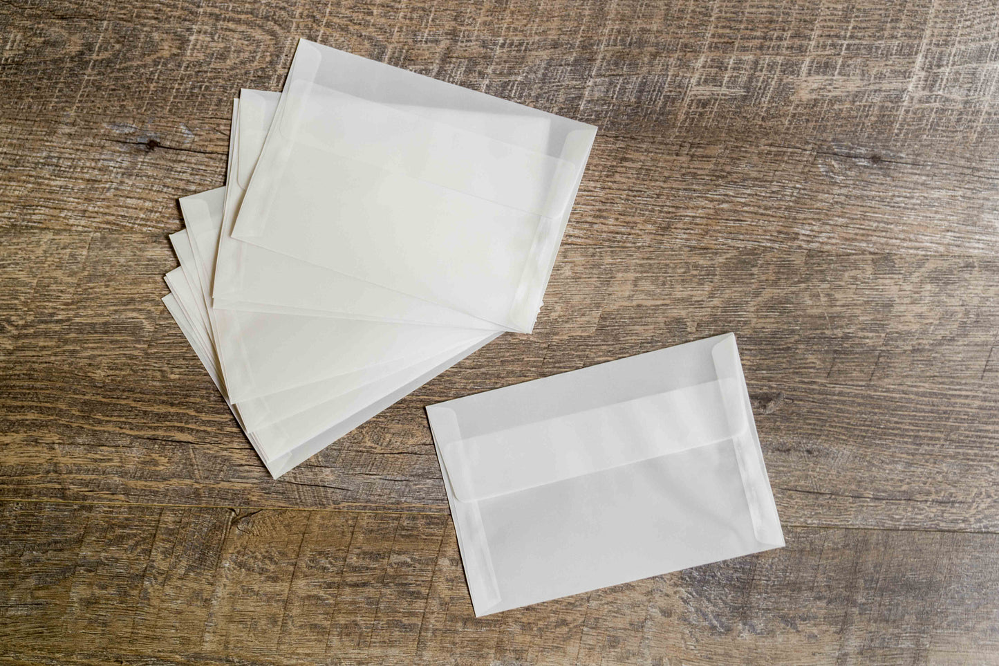 Translucent Vellum Envelopes - Vintage 5x7 Clear Wedding Stationery