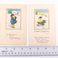 Antique Christmas Postcards Set - Rare Vintage Xmas Stationery