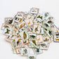 Vintage Animal Stamp Stickers - Animal Sticker Pack for Journaling and Scrapbooking