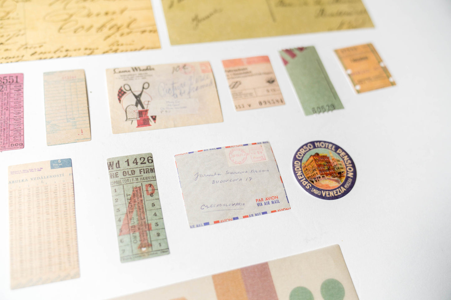 Vintage Ephemera Pack - 40 pc Junk Journal  Collage Kit