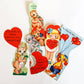 Vintage Valentines Day Cards - 1950s Unused Set of 5 for Kids