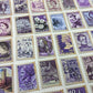Purple Vintage Stamp Stickers - Bullet Journal  Junk Journal Accessories