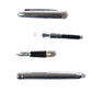 The King's Court  - Silver Stainless Steel Fountain Pen