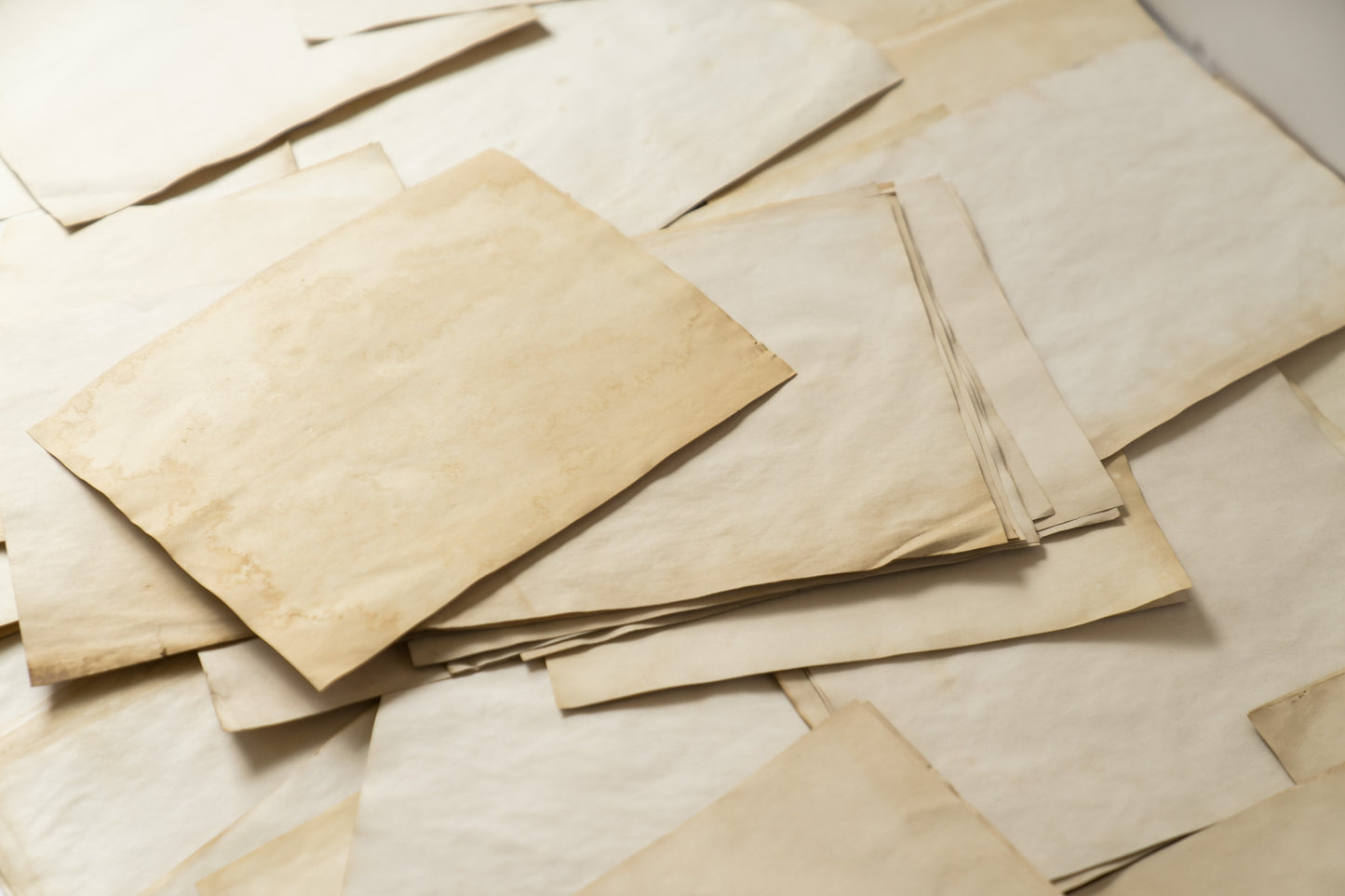 Artisanal Grungy Coffee Dyed Paper